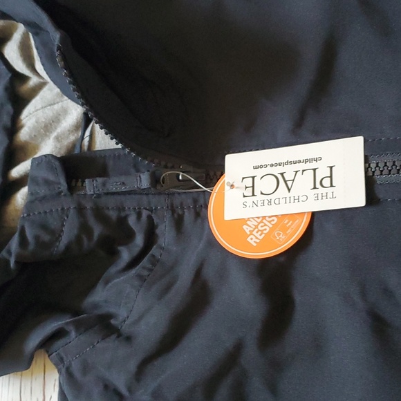 🆕️ THE CHILDREN'S PLACE NAVY BOYS HOODED JACKET 🧑 - Picture 4 of 9